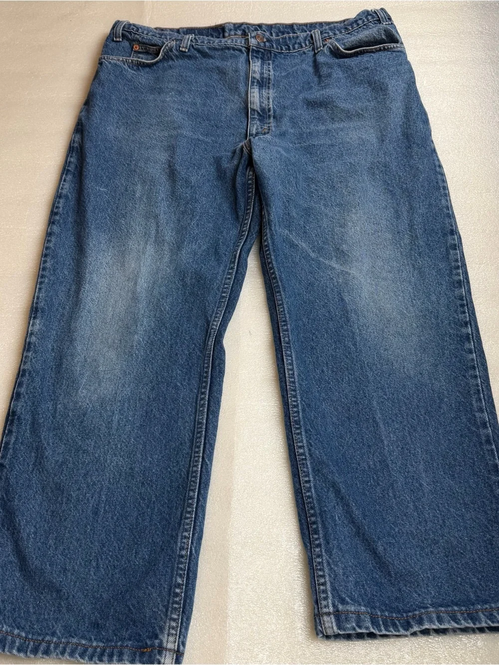 Vintage Levis 517 Bootcut Jeans Mens 40x28 (tag 42x32) USA Orange Tab Blue Note